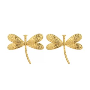 Earring Golden Dragonfly