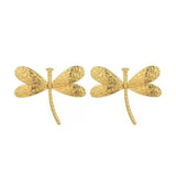 Earring Golden Dragonfly