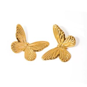 Earring Golden Butterfly
