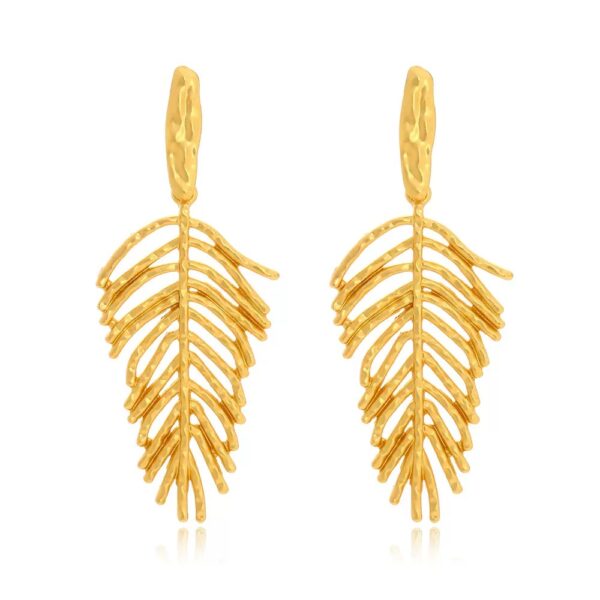 Earring Long Leaf