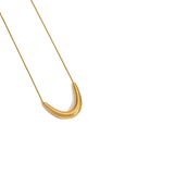 Golden Crescent Necklace