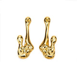Abstract Gold Earring