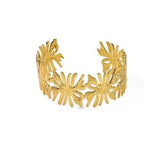 Golden Leaf Cuff Bracelet