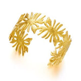 Golden Leaf Cuff Bracelet