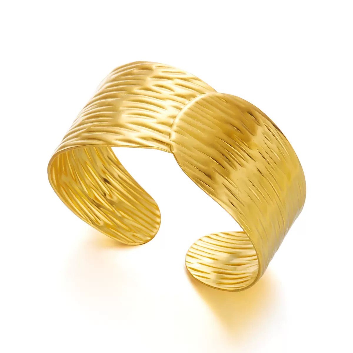 Golden Texture Cuff