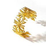 Golden Leaf Cuff Bracelet