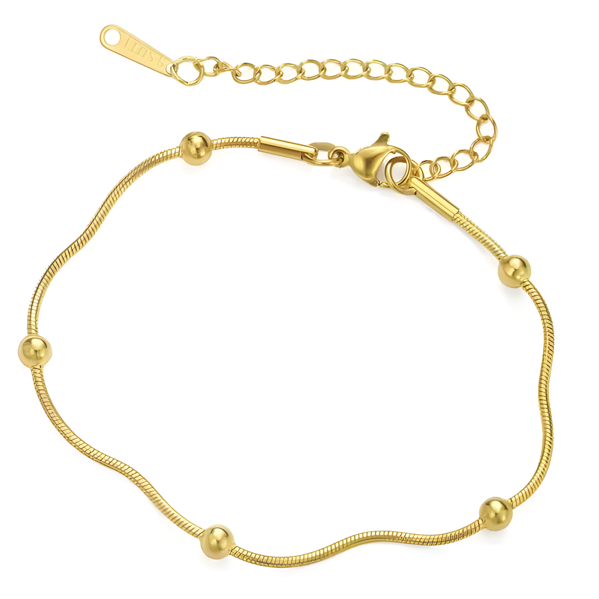 Golden Beaded Bracelet