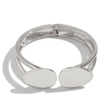 Silver bracelet bungle