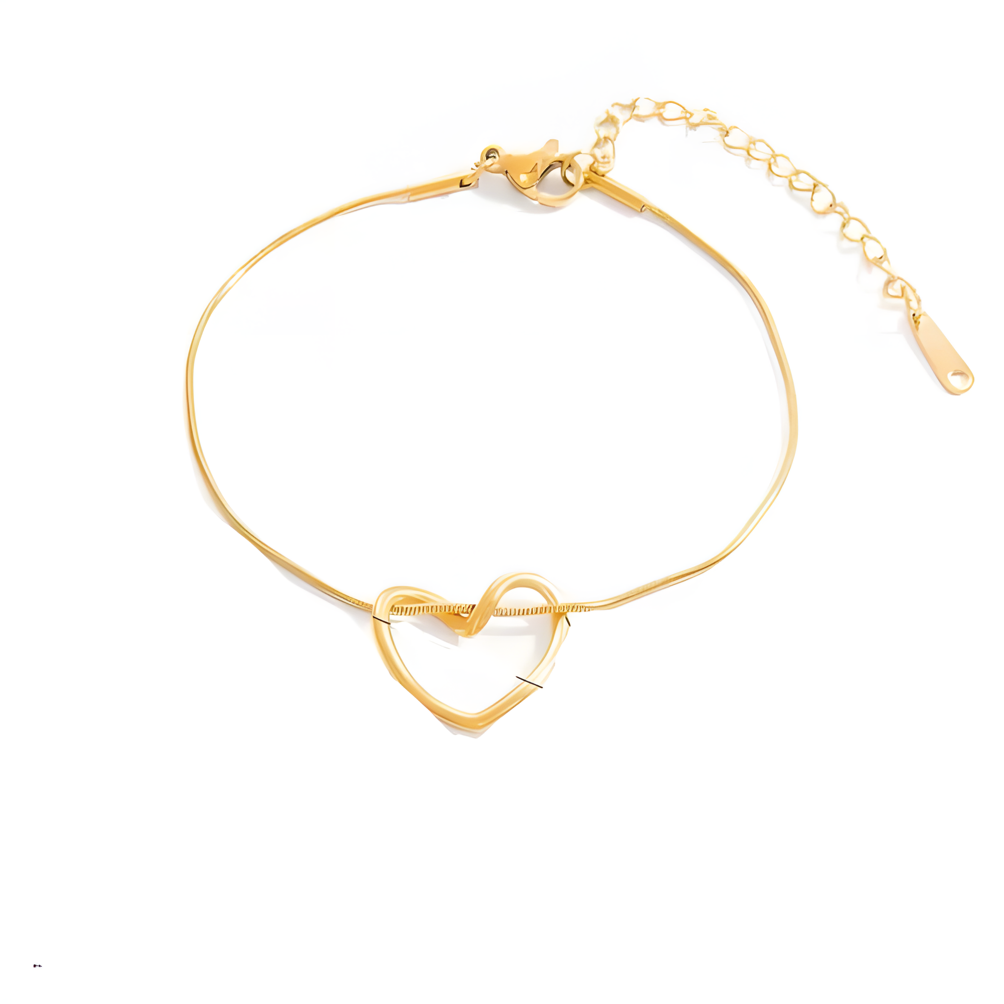 Open Heart Gold Bracelet