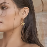 Starfish Hoop small Earrings