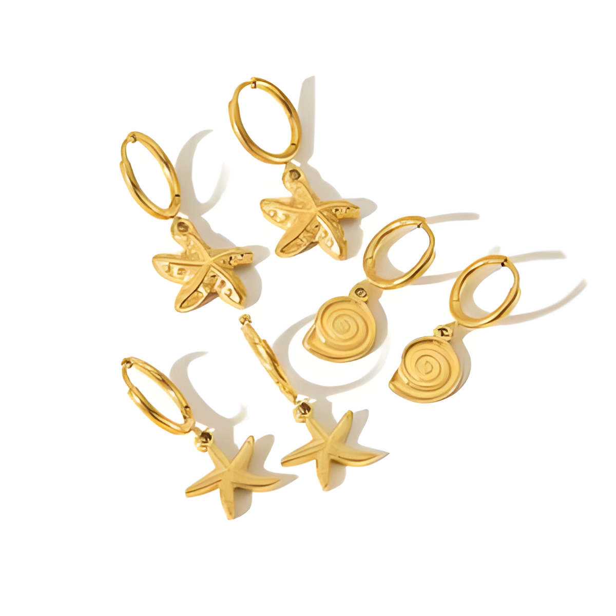 Starfish Hoop small Earrings