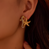 Seahorse Starfish Earrings