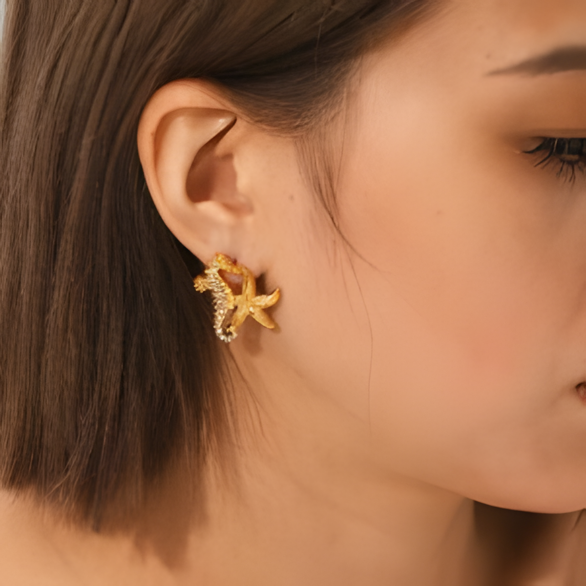 Seahorse Starfish Earrings