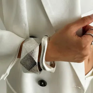 Silver Flow Bangle