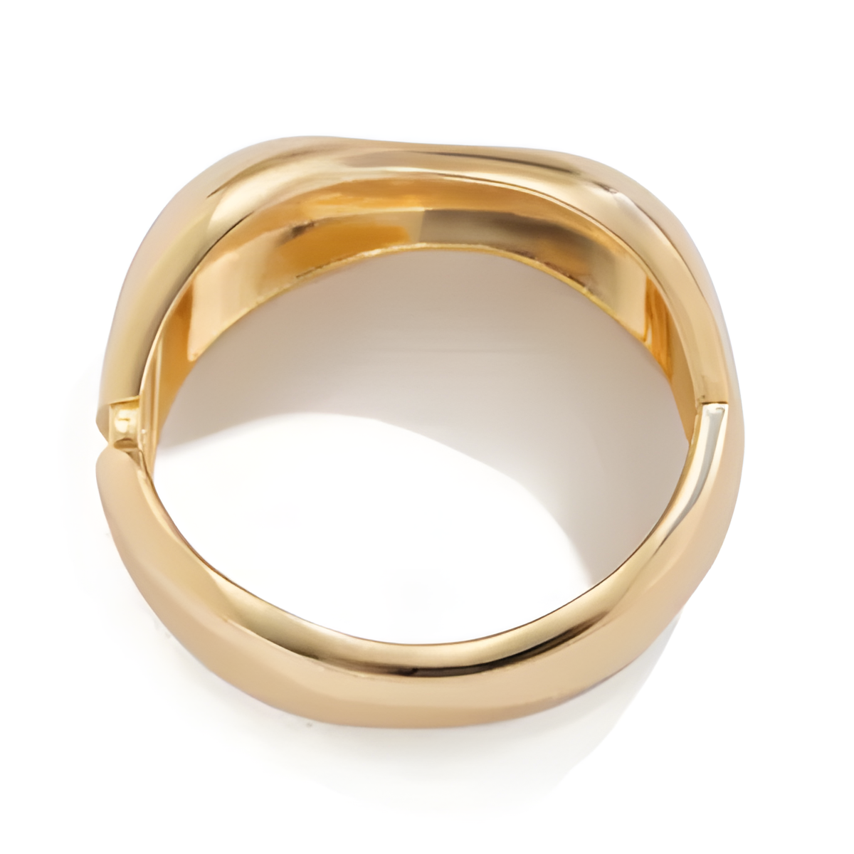 Sculpted Gold Bangle
