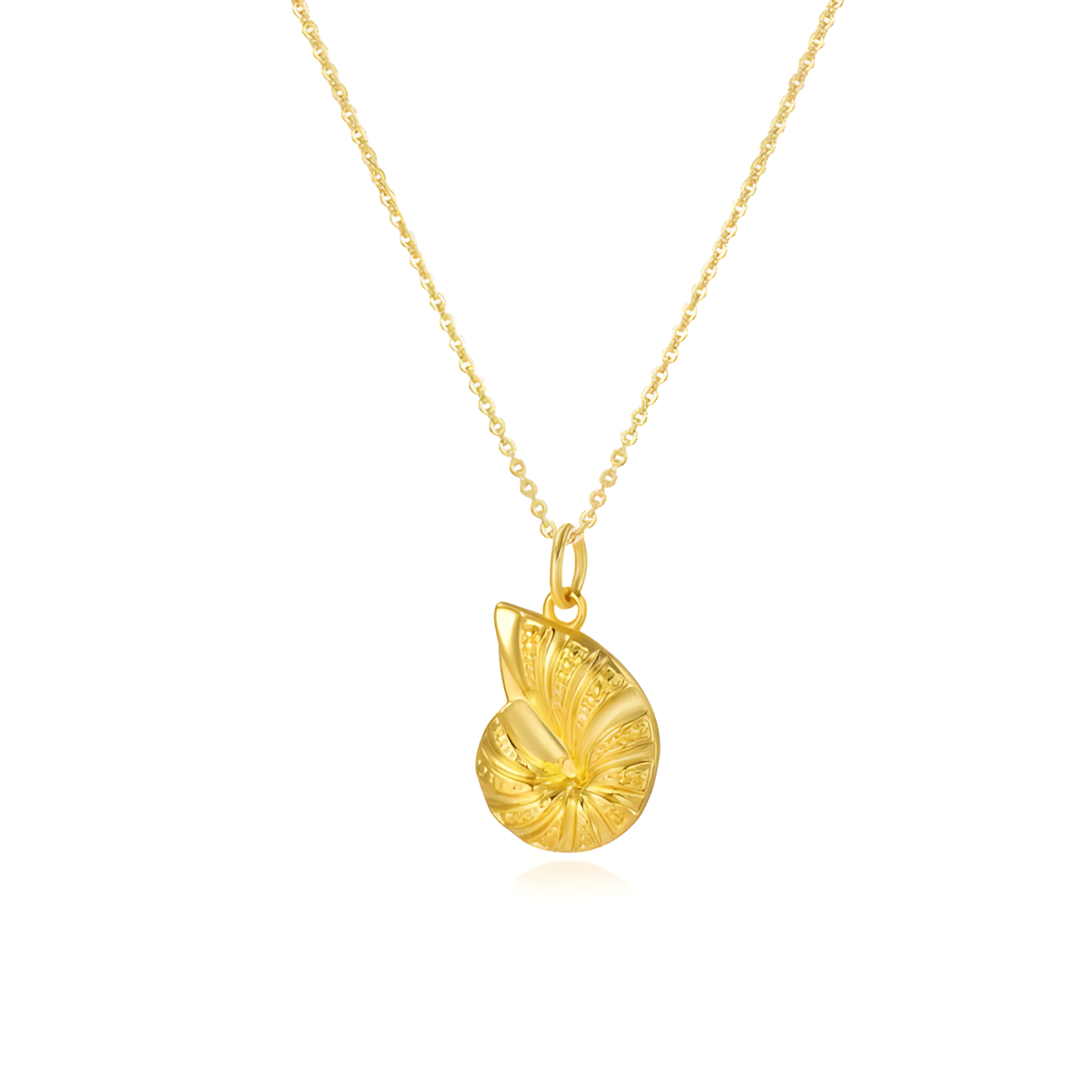 Golden Nautilus Necklace