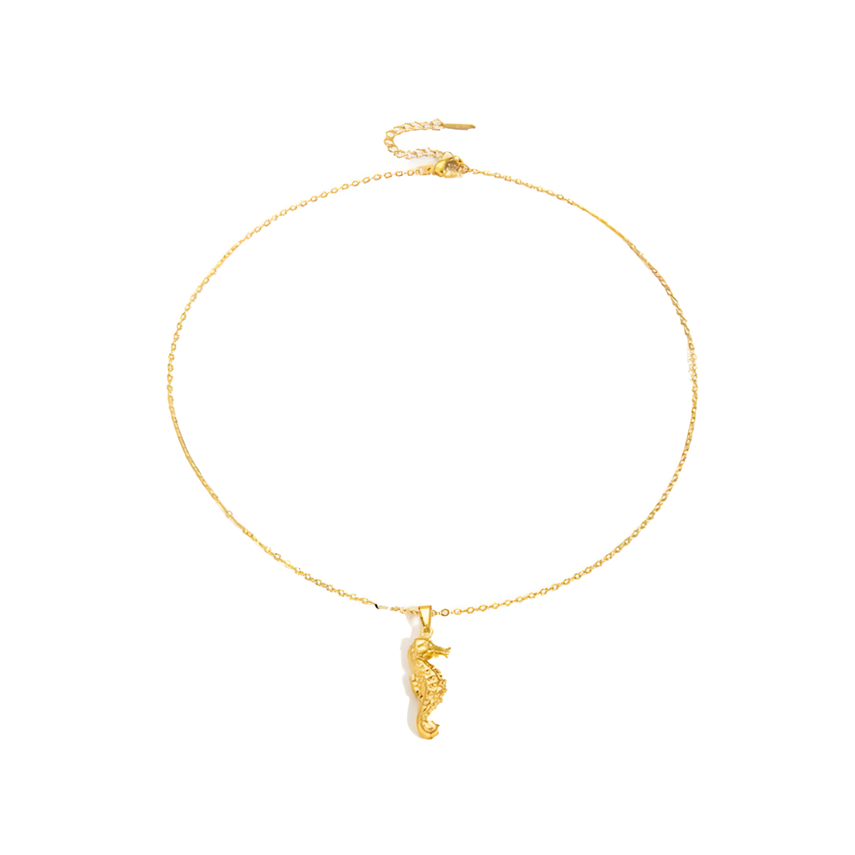 Golden Seahorse Necklace