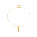 Golden Seahorse Necklace