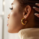 Golden Curve Earring