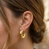Golden Curve Earring