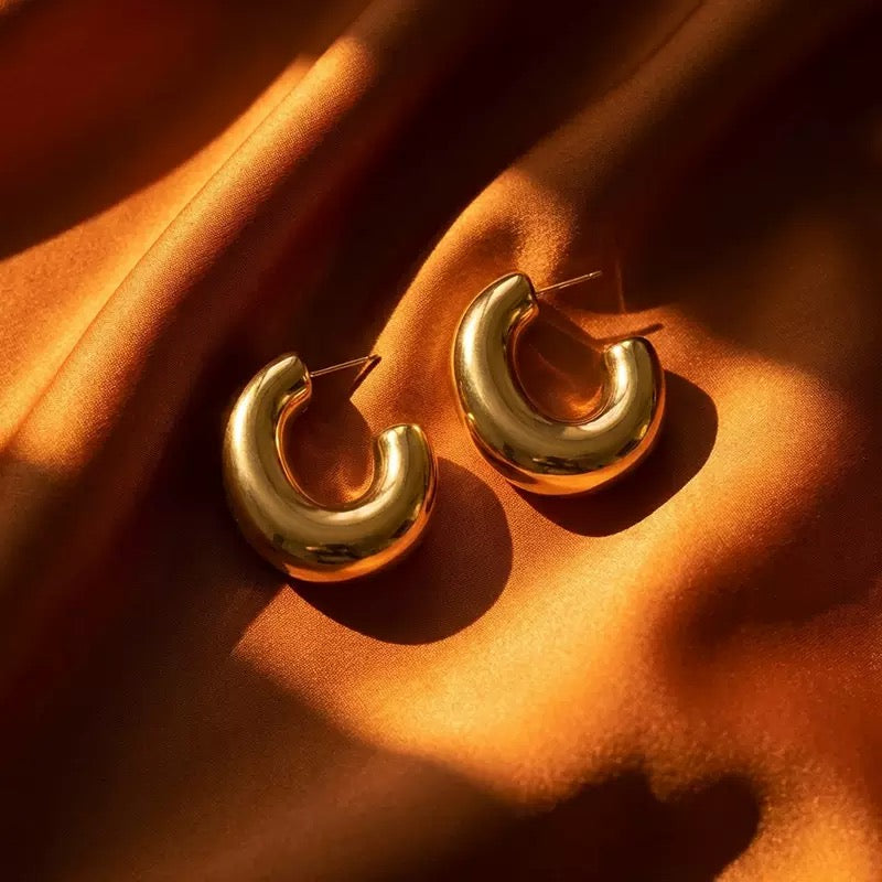Golden Curve Earring