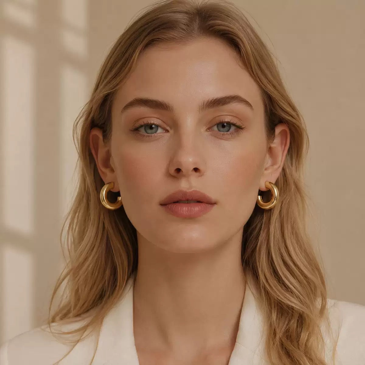 Golden Curve Earring