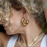 Golden Curve Earring