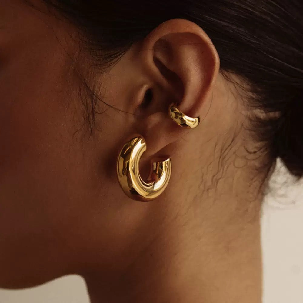 Golden Curve Earring