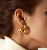 Golden Curve Earring