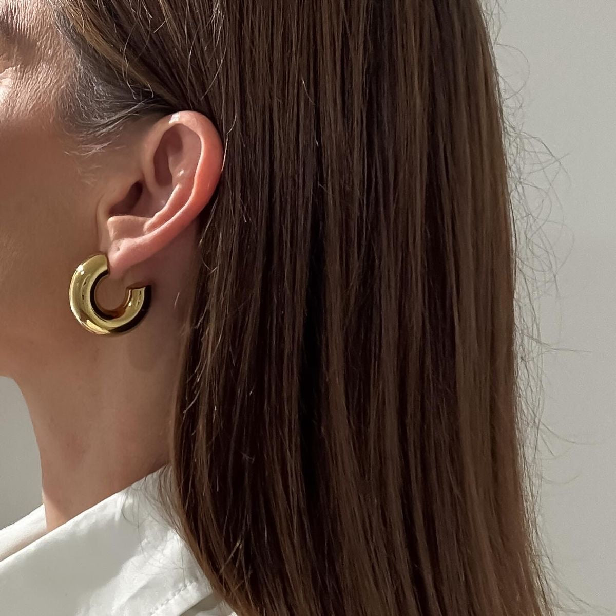 Golden Curve Earring