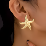 Golden Starfish Earring