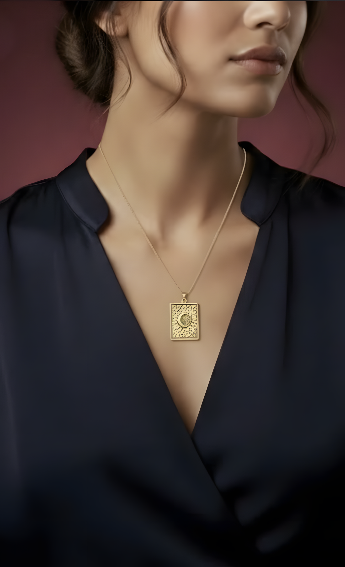 Necklace sun & moon