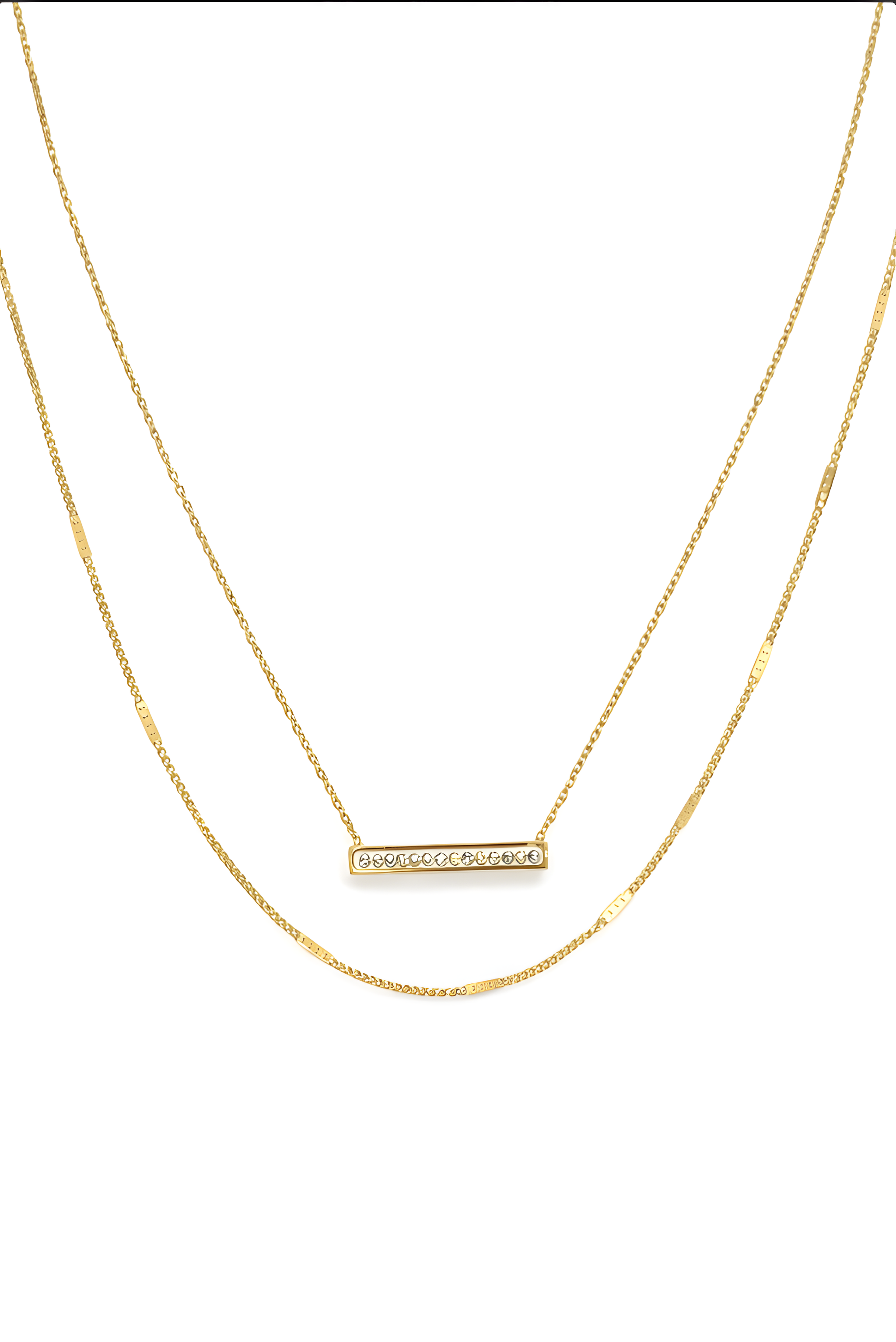 Golden Spark Bar Necklace